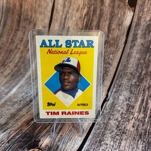 Vintage 1988 Topps Tim Raines #403 All Star Baseball Card Item #ME4508